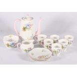 Shelley wild flowers pattern fourteen piece teaset.