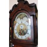 Victorian mahogany longcase clock, maker Edward Shepley of Manchester,