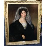 19th CENTURY SCHOOL Portrait of Gracie MacFarlane Oil,