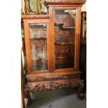 Early 20th century Oriental display cabinet,