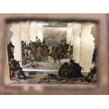 19th century French Military historical peepshow of 'Napoleon et la Bataille at Eylau fought the