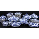 Extensive Chinese 18th century Fitzhugh pattern porcelain dinner service of one hundred and three