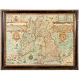 JOHN SPEEDE Map of 'The Kingdome of Great Britain and Ireland' to be sold by 'The Bafsett in Fleet