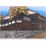 NISHIJIMA KATSUYUKI (1945-) Private House in Mizuno-o Kyoto Pencil signed limited edition woodblock