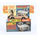 Corgi Toys 261 James Bond 007 Aston Martin DB5 from Goldfinger, on pictorial stand,