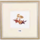 ELSPETH HARRIGAN Toadstools II Signed, watercolour,