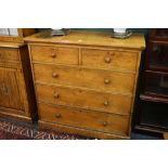 Victorian satinwood chest of drawers.