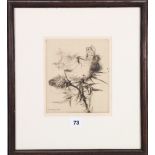 KATHERINE CAMERON RSE RE (1874-1965) Thistleheads Pencil signed, etching,