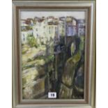 PERPETUA POPE Bridge, Ronda Signed, acrylic on board,