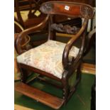 19th century mahogany bar back child's chair