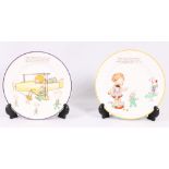 Pair of Mabel Lucie Attwell Shelley plates, 18cm dia.