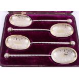 Set of four Victorian ep spoons,