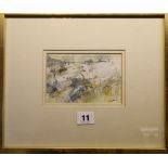 GORDON H WYLLIE RSW Winter Snow - Renfrewshire Signed and dated 81, mixed media / gouache.