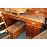 19th century mahogany partners desk.