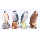 Four Beswick bird of Prey whisky decanters,