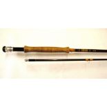 Hardy 9ft two-piece trout rod with cotton case.
