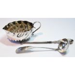 Silver fiddle pattern toddy ladle, perhaps by William Parkins,
