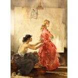 SIR WILLIAM RUSSELL FLINT (1880 - 1969) Two Models Signed, print with blind stamp, 36cm x 28cm.