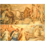 AFTER FRANCESCO BARTOLOZZI (1727 - 1815) Classical allegorical scenes Pair of colour oval