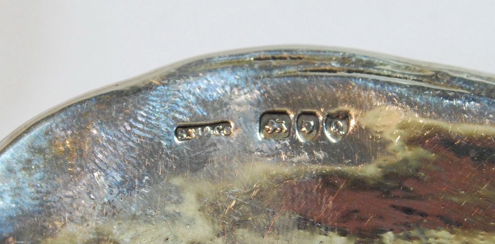 Pair of silver ashtrays, one embossed with the head of a Cleric with bonnet and wide lapels, - Image 2 of 3