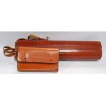 Westley Richards tan leather cartridge wallet for twenty cartridges,