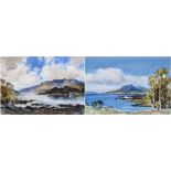 JOHN COCHRANE (SCOTTISH, 20TH CENTURY) Loch Goil and Ben Goch, a pair Signed, watercolour,