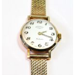Lady's Rotary 9ct gold bracelet watch, 1968. Condition Report This winds and runs.