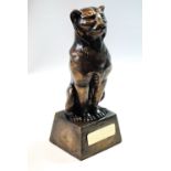 AFTER SYDNEY BOYCE Leopard of the City of Aberdeen Bronzed resin,