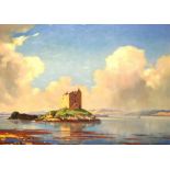 WILLIAM DOUGLAS MACLEOD (SCOTTISH, 1892 - 1963) Castle Stalker, Appin Signed lower right,