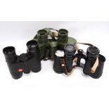 Hensoldt 8 x 30 binoculars, Kern Pizar 8 x 30 binoculars and Leitz 8 x 32 B binoculars.