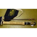 Hardy Graphite De-Luxe 9ft #6/7 two-piece rod with cotton sleeve.