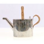 Victorian silver watering can, of oval form, London 1894, 358g gross, 16cm.