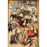 Star Wars collectables including figures, vehicles, film cells, etc.