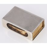 Asprey of London silver match box holder, 16g, 4.