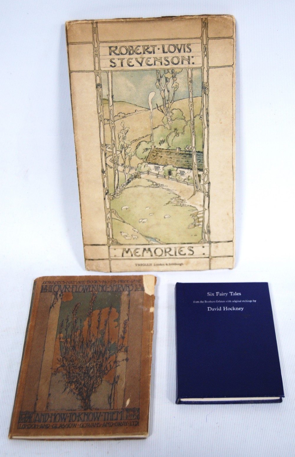 Robert Louis Stevenson, Memories, published by Foulis, cover illustrated by Jessie Marion King,