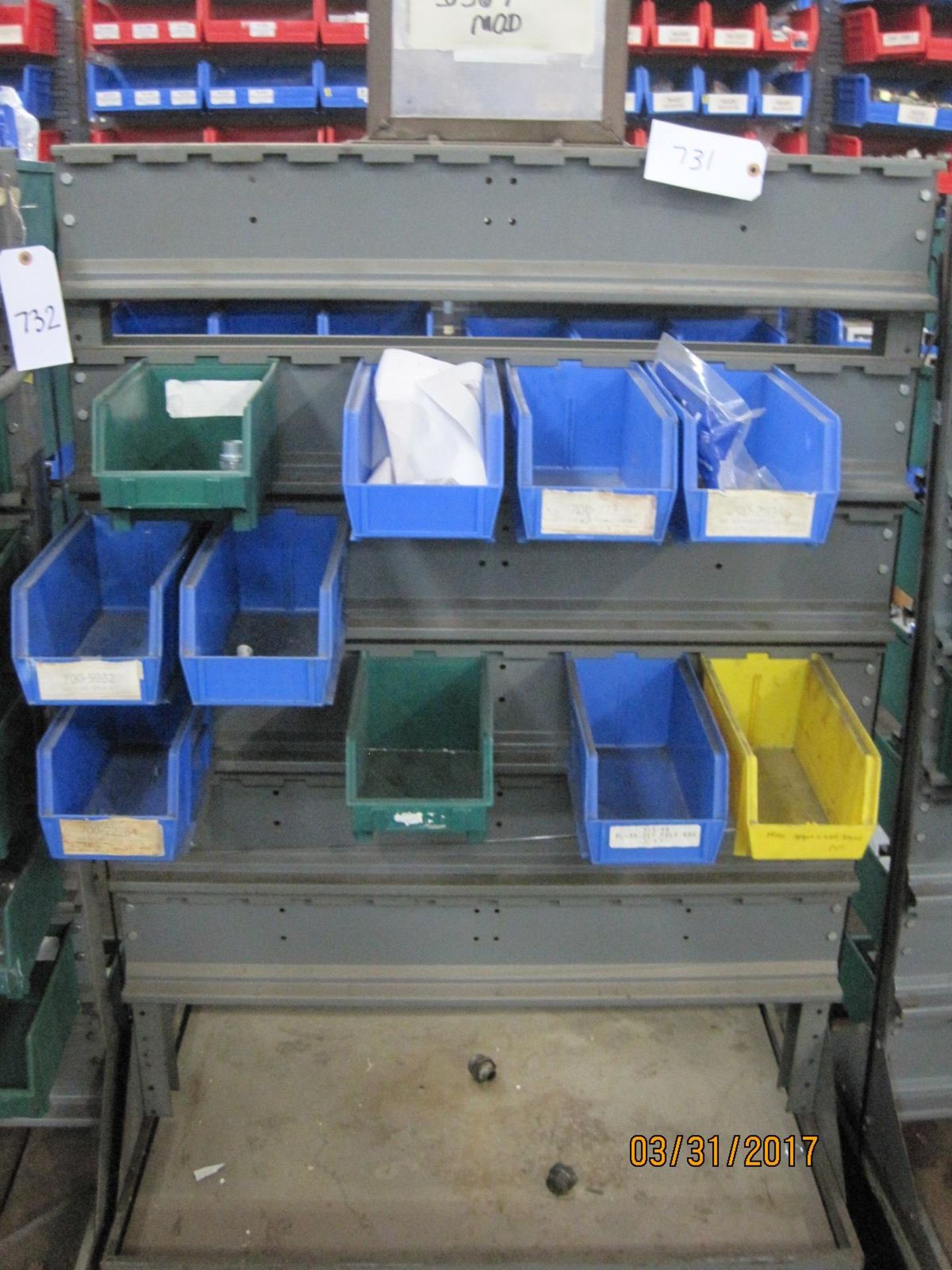 Bin rack 22x36x50