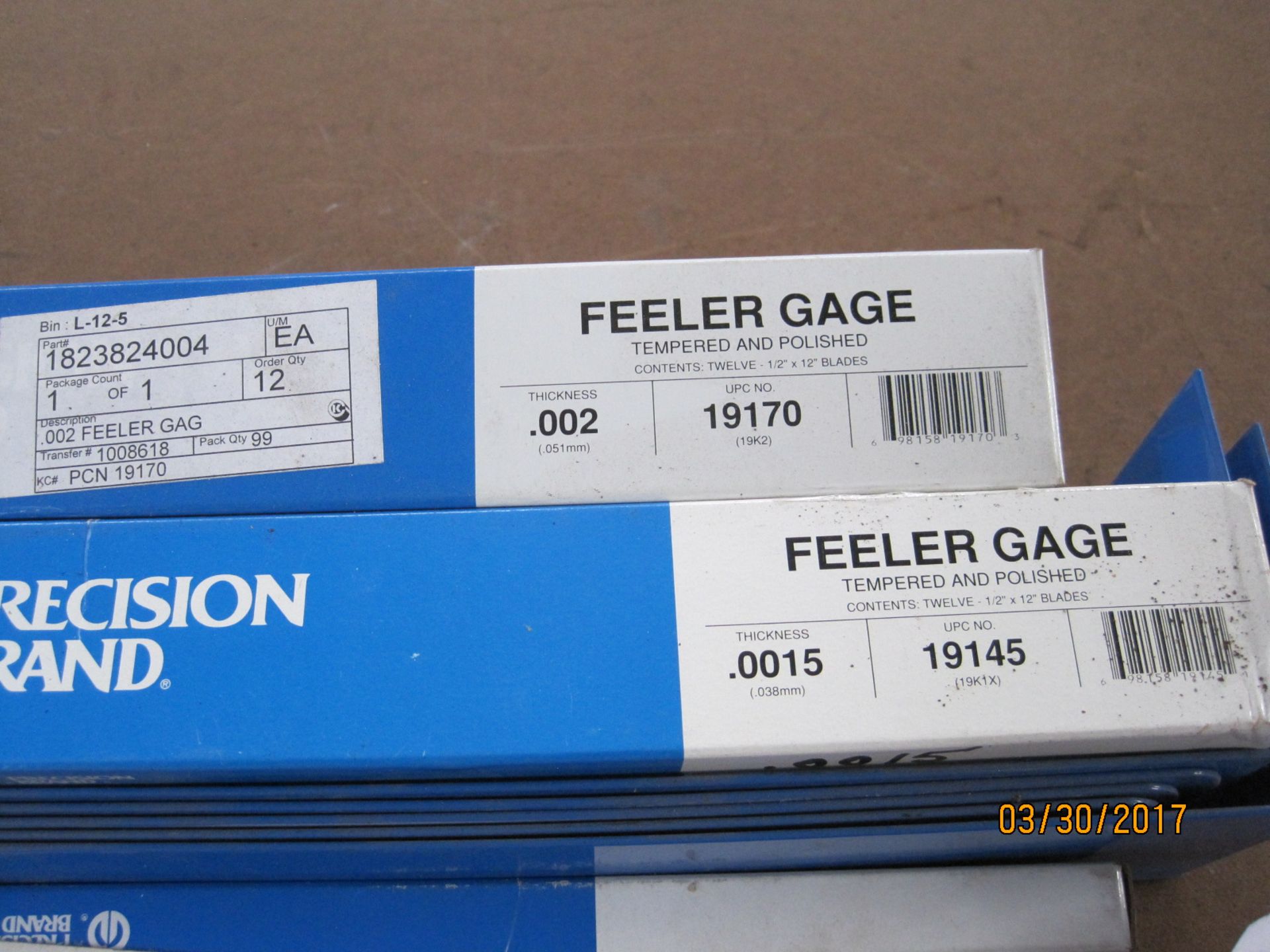 Lot of precision feeler gauges - Image 2 of 2