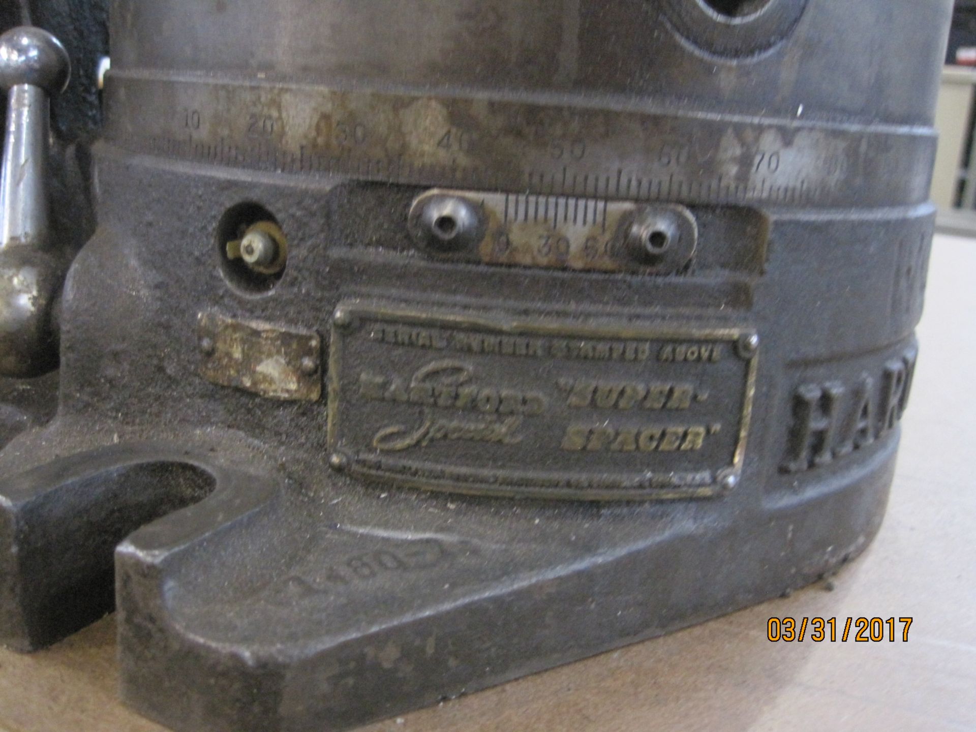 8" Hartford 3-Jaw Rotary Chuck - Image 3 of 3