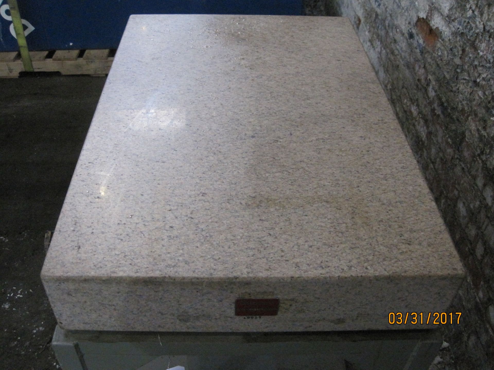 Starrett 36x24 Granite Surface Plate S/N 518617 - Image 2 of 3