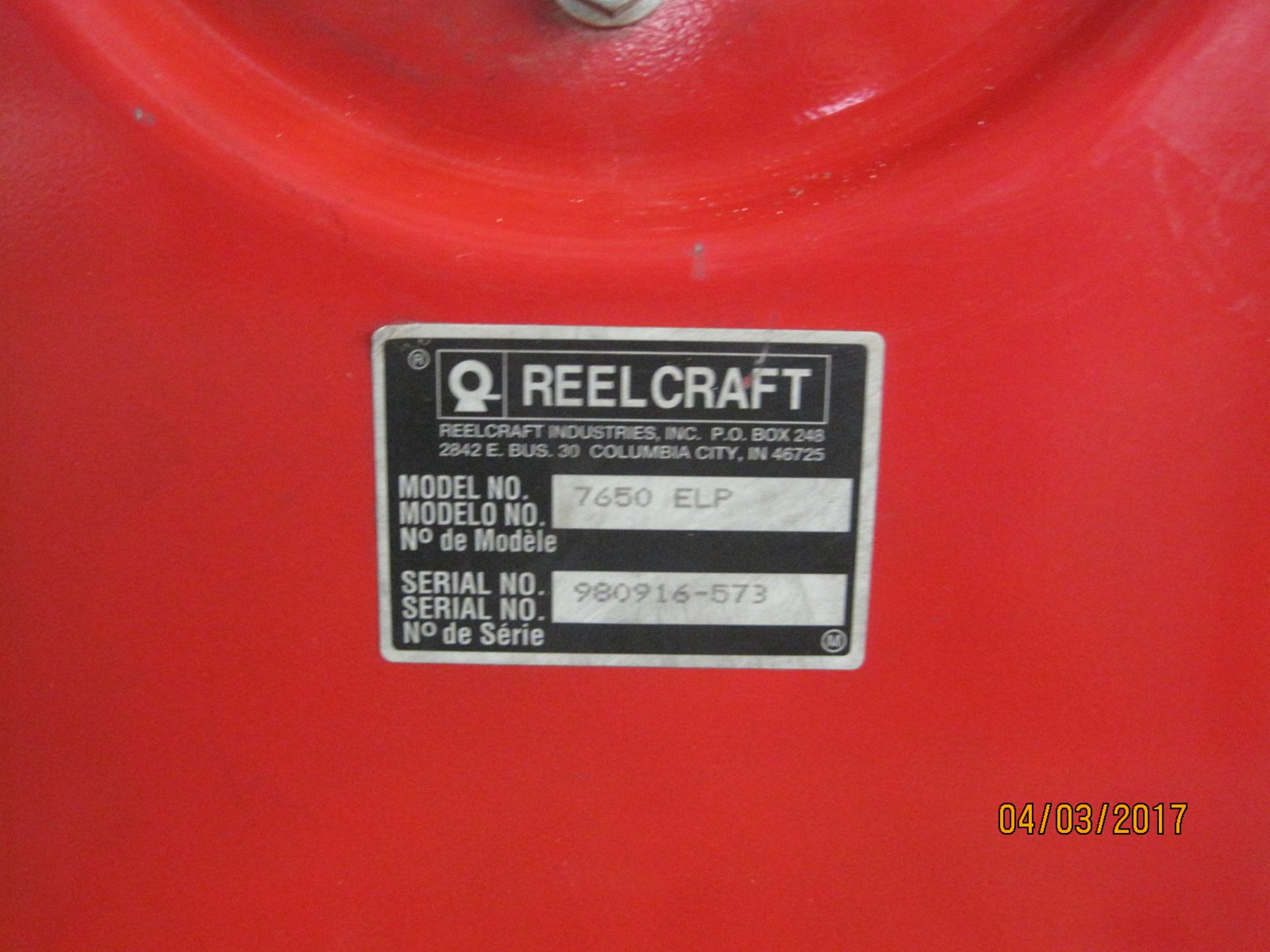 Reelcraft 7650 ELP Hose Reel - Image 2 of 2