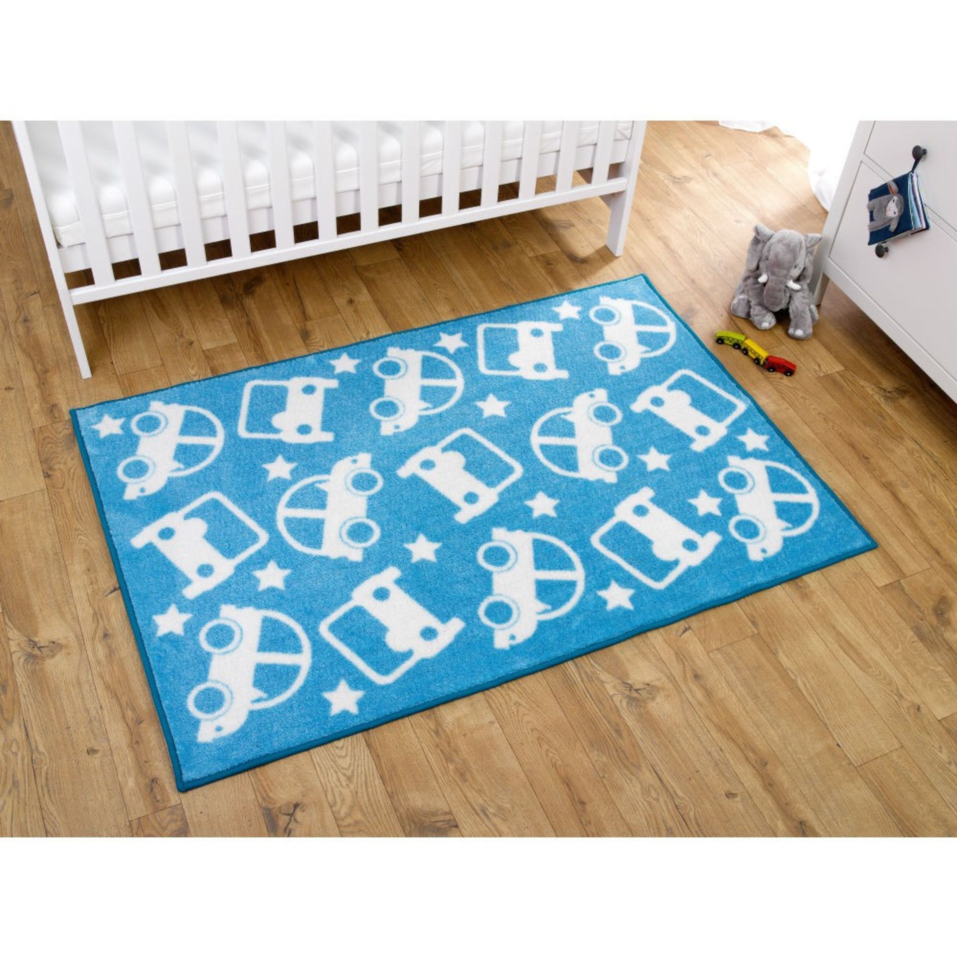 CARS NURSERY RUG 150X100CMS (DELIVERY BAND A)