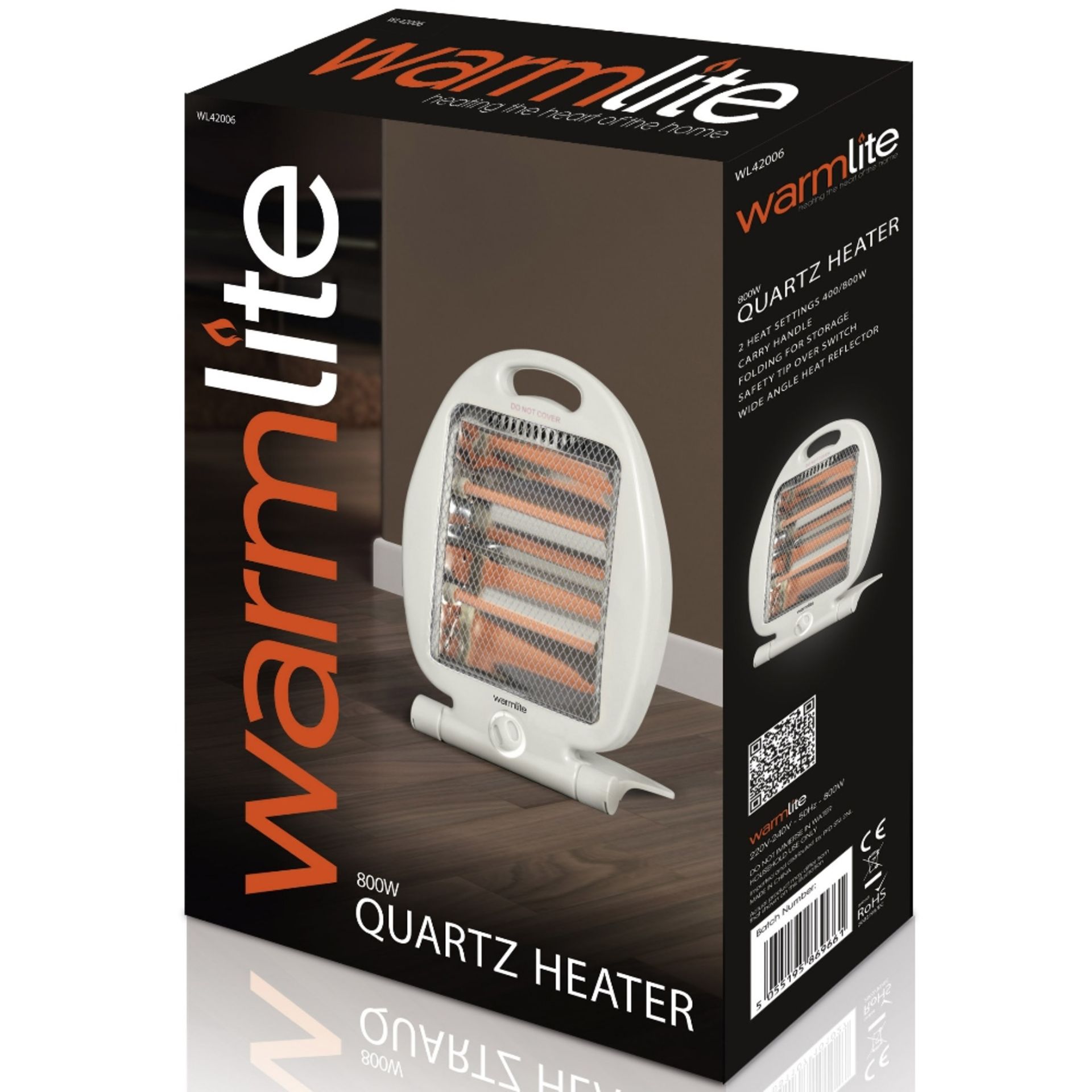 WARMLITE 800W QUARTZ HEATER BRAND NEW (DELIVERY BAND A)