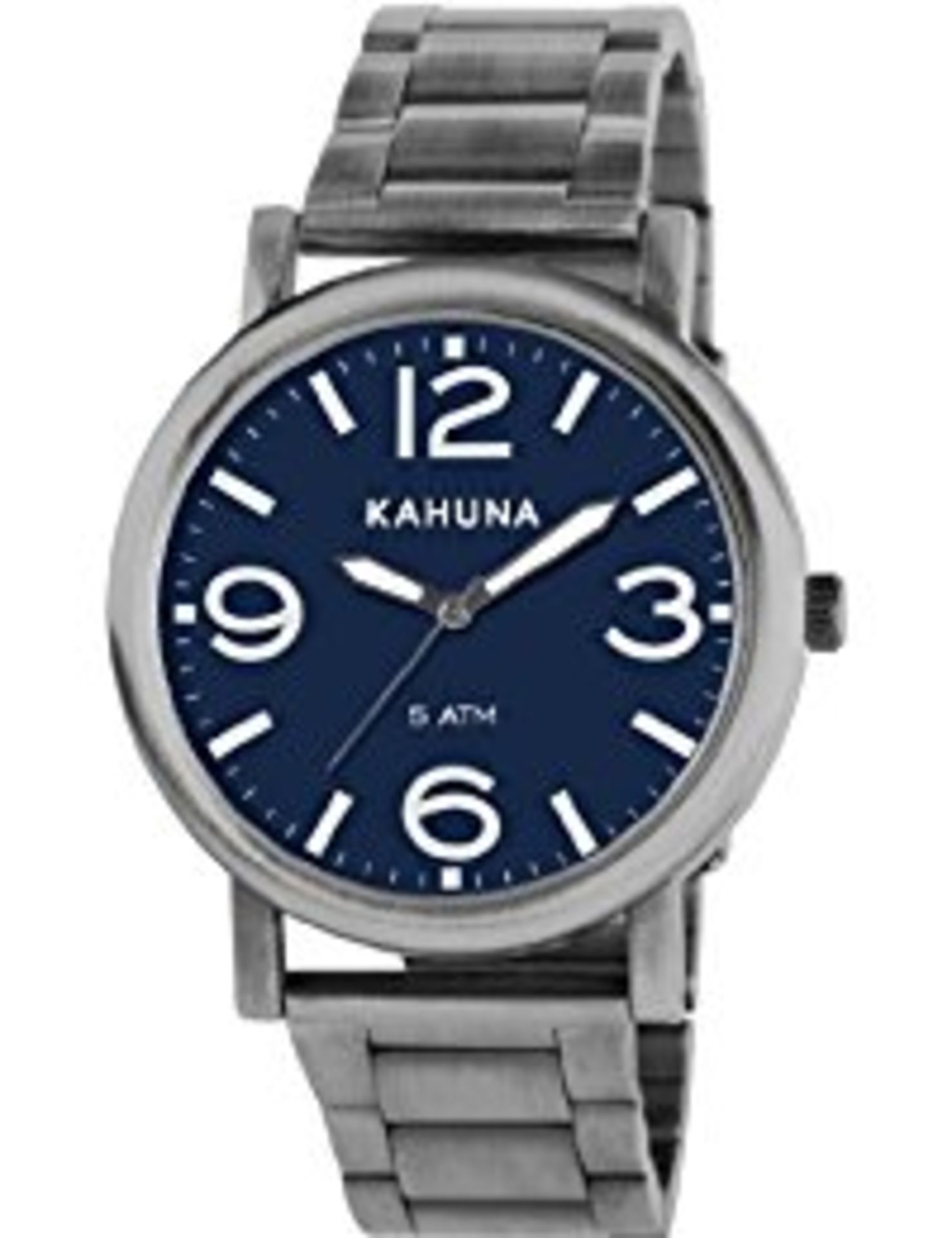 MENS KAHUNA LARGE FACED WATCH WITH LEATHER BRACELETS (DELIVERY BAND A)