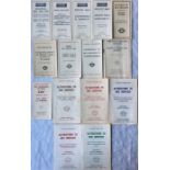 Selection of London Transport BUS TIMETABLE LEAFLETS from 1933-1966 comprising five 1930s