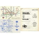 Special Edition of the 1966 London Underground POCKET DIAGRAMMATIC MAP, a paper version produced for