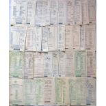 Quantity of London Underground CHEAP RETURN TICKETS LEAFLETS from the 1928-1932 period. A wide range