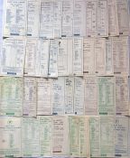 Quantity of London Underground CHEAP RETURN TICKETS LEAFLETS from the 1928-1932 period. A wide range