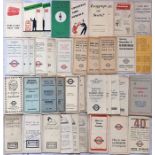 Quantity of 1920s-40s (mainly 1930s) London Transport LEAFLETS incl bus hire, stopping the bus,
