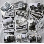Large quantity of b&w London TROLLEYBUS PHOTOGRAPHS, mainly postcard-size, from the 1930s to the