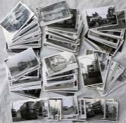 Large quantity of b&w London TROLLEYBUS PHOTOGRAPHS, mainly postcard-size, from the 1930s to the